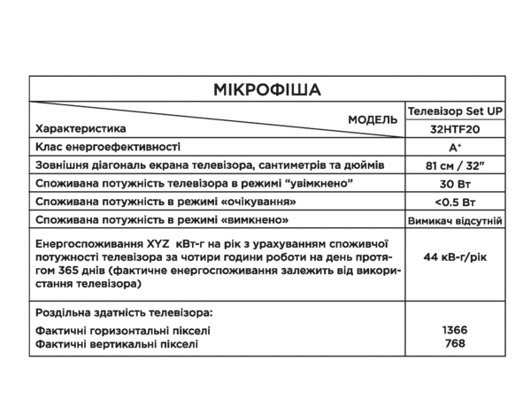 LED-телевізор Setup 32HTF30  (6873796) 
