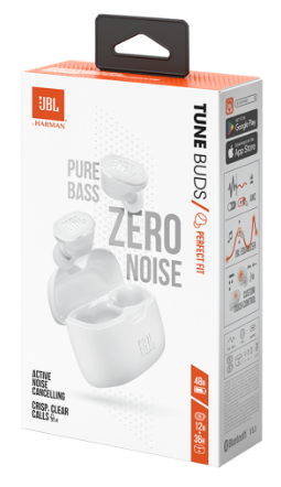 Гарнітура JBL TUNE BUDS White (JBLTBUDSWHT) (6891595) 