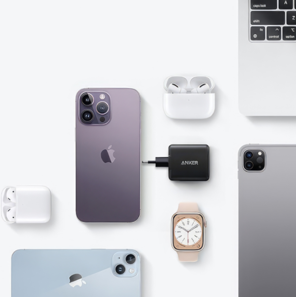 Мережевий зарядний пристрій Anker PowerPort 312 - 25W USB-C Black (6908153) 