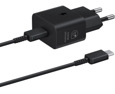 Мережевий зарядний пристрій Samsung 25W Travel Adapter + Type-C cable Black (EP-T2510XBEGEU) (6921948) 