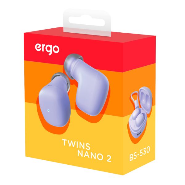 Навушники ERGO BS-530 Twins Nano 2 Violet (6918159) 