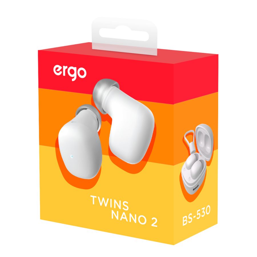 Навушники ERGO BS-530 Twins Nano 2 White (6918160) 