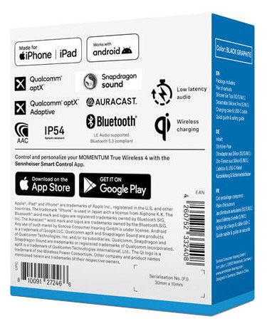 Гарнітура Sennheiser Momentum True Wireless 4 Black Graphite (6971496) 