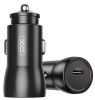 Автомобільний зарядний пристрій XO CC57 25W Metal Car Charger Type-C PD Black (6974563) 