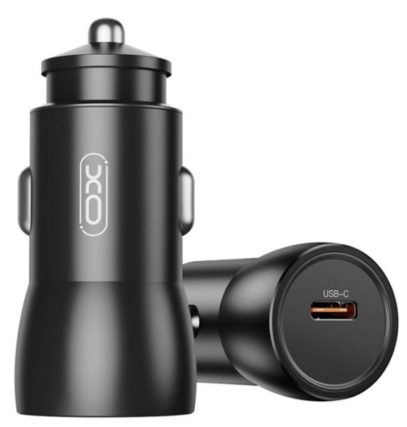 Автомобільний зарядний пристрій XO CC57 25W Metal Car Charger Type-C PD Black (6974563) 
