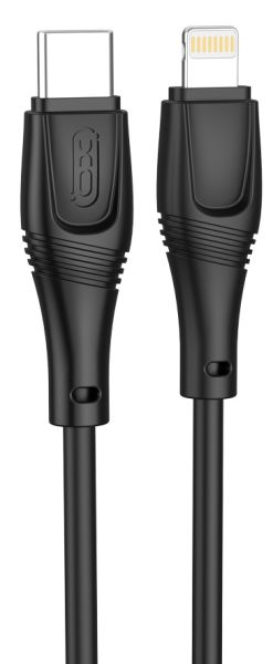 Кабель XO NBQ239A Zeus Series High Elastic Type-C to Lightning - 27W - 1m (Black) (6974576) 