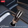 Автомобільний зарядний пристрій XO CC58 95W Car Charger Type-C PD 65W + USB-A 30W (Gray)  (6974562) 
