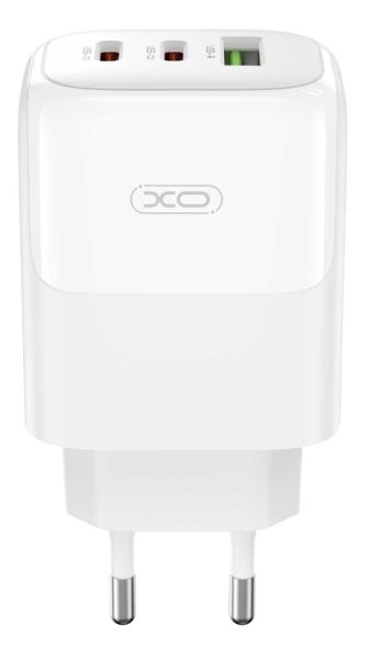 Мережевий зардний пристрій XO L139 - 65W PD Dual USB-C & 18W QC USB-A White (6974565) 