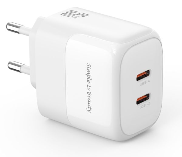Мережевий зардний пристрій XO L140 - 35W PD Dual port USB-C White (6974568) 