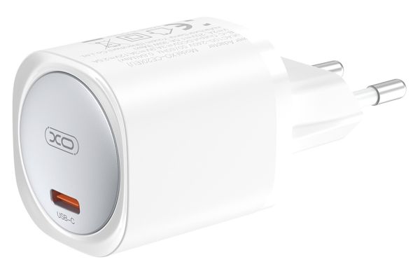 Мережевий зардний пристрій XO CE20 - 33W Single port USB-C PD30W/PPS33W White (6974571) 