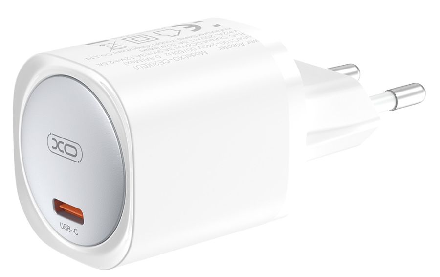 Мережевий зардний пристрій XO CE20 - 33W Single port USB-C PD30W/PPS33W White (6974571) 