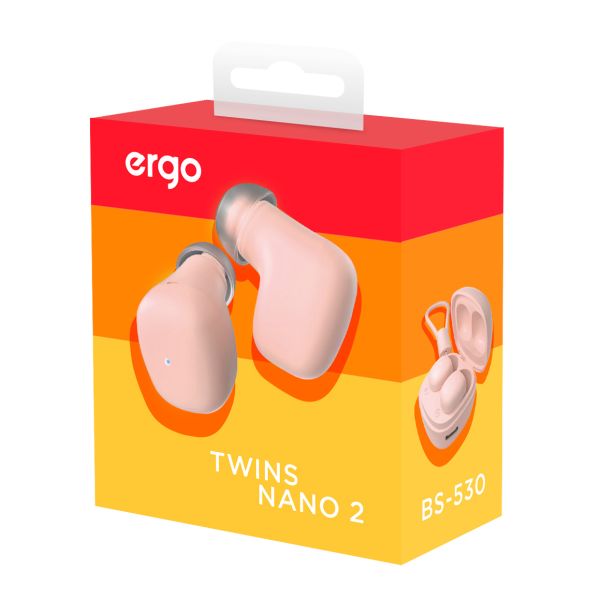 Навушники ERGO BS-530 Twins Nano 2 Pink (6918158) 