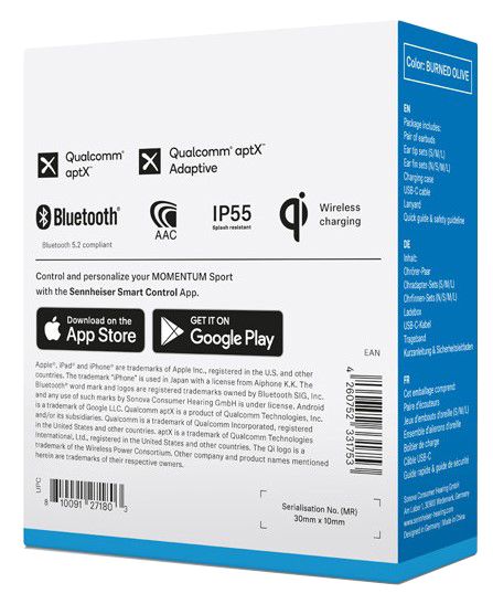 Гарнітура Sennheiser Momentum Sport True Wireless Black (6982738) 