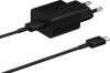 Мережевий зарядний пристрій Samsung 15W Power Adapter Type-C+Cable - Black (EP-T1510XBEGEU) (6972208) 