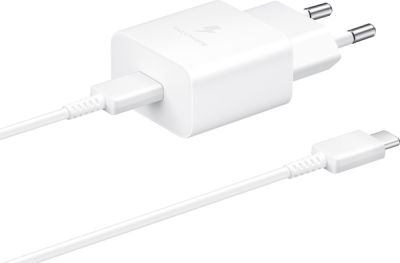 Мережевий зарядний пристрій Samsung 15W Power Adapter Type-C+Cable - White (EP-T1510XWEGEU) (6972209) 