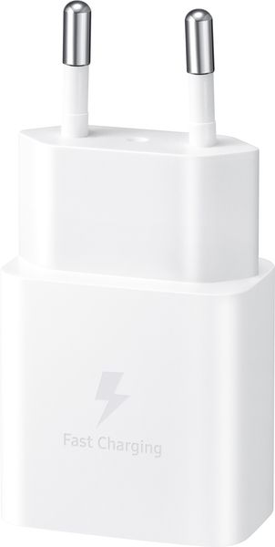 Мережевий зарядний пристрій Samsung 15W Power Adapter Type-C+Cable - White (EP-T1510XWEGEU) (6972209) 