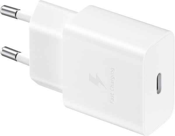 Мережевий зарядний пристрій Samsung 15W Power Adapter Type-C+Cable - White (EP-T1510XWEGEU) (6972209) 