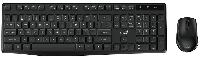 IT набір Genius KM-8206S UKR, Black (6982508) 