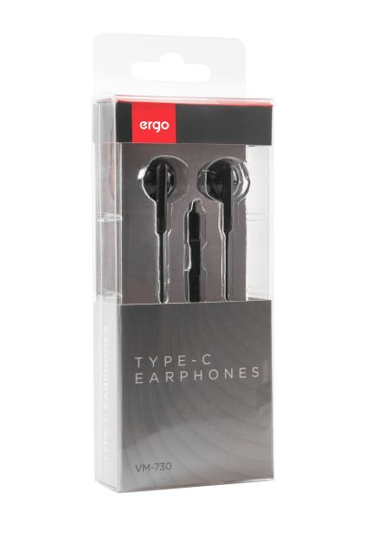 Гарнітура ERGO VM-730 Type-C Black (6918162) 