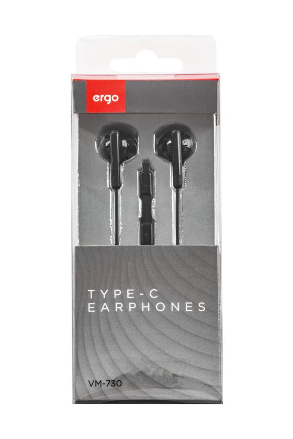 Гарнітура ERGO VM-730 Type-C Black (6918162) 