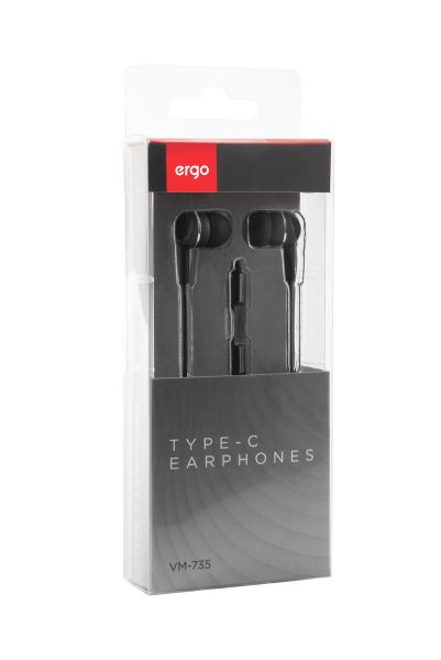 Гарнітура ERGO VM-735 Type-C Black (6918193) 
