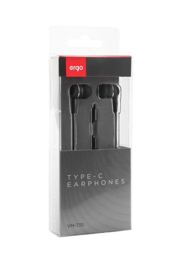 Гарнітура ERGO VM-735 Type-C Black (6918193) 