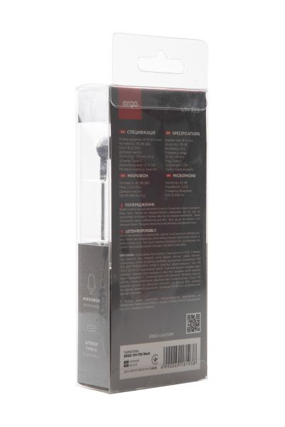 Гарнітура ERGO VM-735 Type-C Black (6918193) 