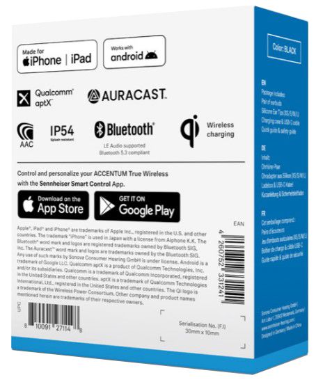 Гарнітура Sennheiser Accentum True Wireless Black (6989331) 