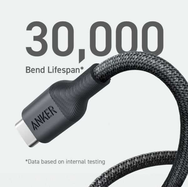 Кабель Anker 544 USB-C to USB-C - 0.9m 140W Bio-Nylon Black (6989635) 