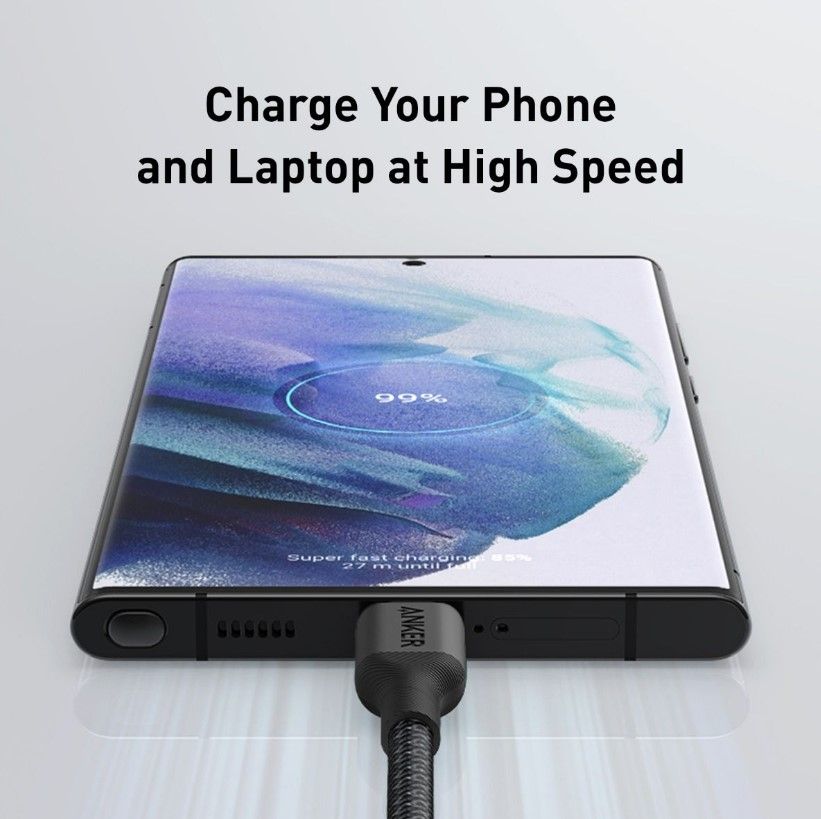Кабель Anker 544 USB-C to USB-C - 0.9m 140W Bio-Nylon Black (6989635) 