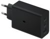 Мережевий зарядний пристрій Samsung 65W Power Adapter Trio (w/o cable) EP-T6530NBEGEU Black (6972206) 