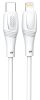 Кабель XO NBQ239A Zeus Series High Elastic Type-C to Lightning - 27W - 1m White (6976047) 