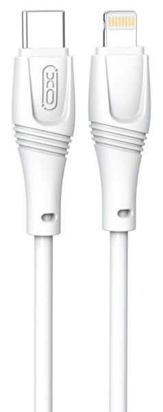 Кабель XO NBQ239A Zeus Series High Elastic Type-C to Lightning - 27W - 1m White (6976047) 