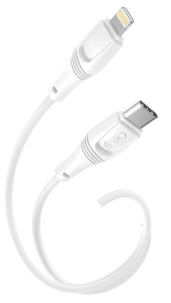 Кабель XO NBQ239A Zeus Series High Elastic Type-C to Lightning - 27W - 1m White (6976047) 