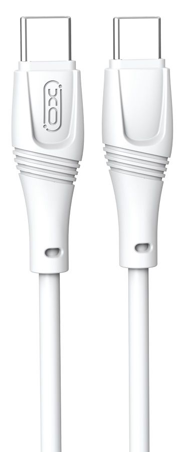 Кабель XO NB-Q239B Zeus Series High Elastic Type-C to Type-C - 60W - 1m White (6976048) 