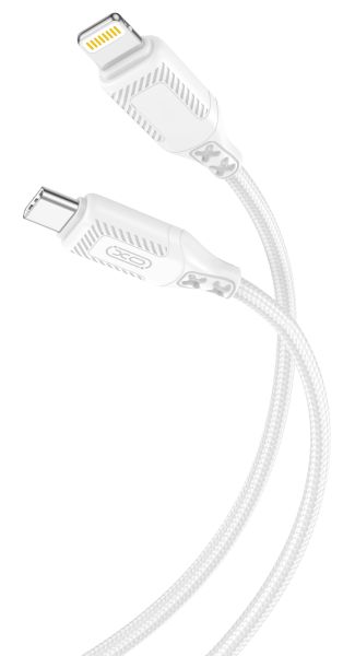 Кабель XO NBQ236A Braided Type-C to Lightning - 27W - 1m White (6976049) 