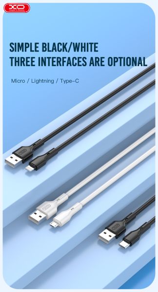 Кабель XO NB230 Rock Series USB-A to Lightning - 1m White (6976056) 