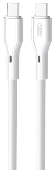 Кабель XO NBQ231B Rock Series Type-C to Type-C - 60W - 1m White (6976052) 