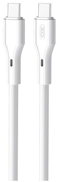 Кабель XO NBQ231B Rock Series Type-C to Type-C - 60W - 1m White (6976052) 