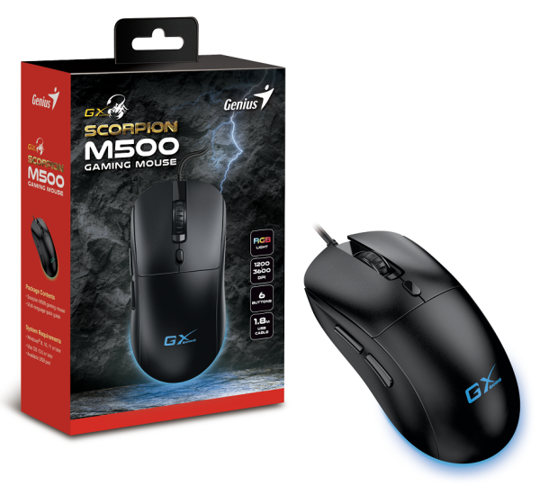 Миша Genius Scorpion M500, Black ,USB (6982514) 