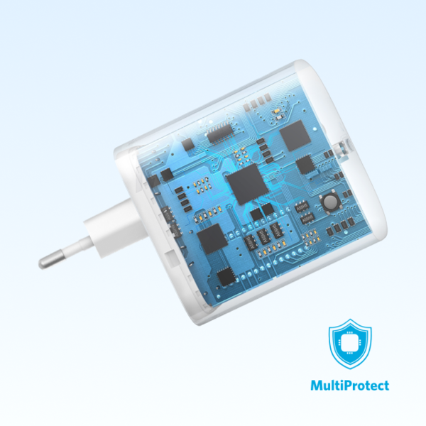Мережевий зарядний пристрій Anker PowerPort - 20W USB-C + USB-C cable White (6962735) 