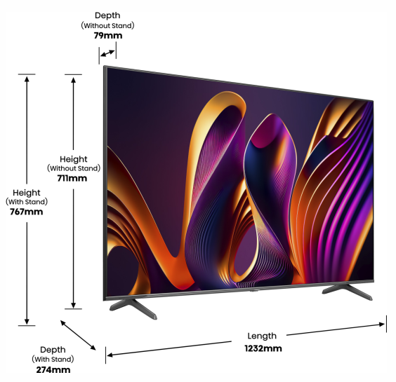 LED-телевізор Hisense 55E7NQ PRO  (6998088) 