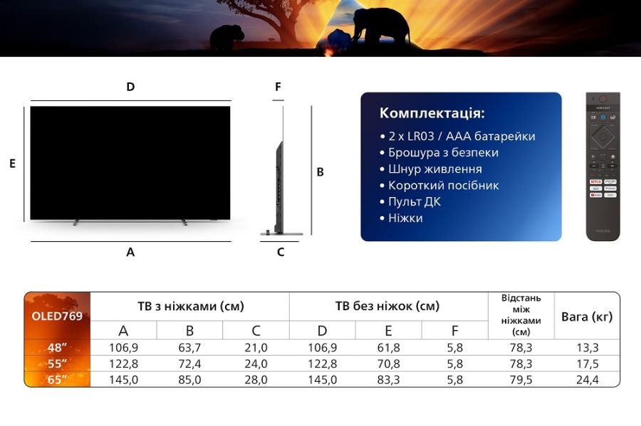 LED-телевізор Philips 65OLED769/12  (7025052) 