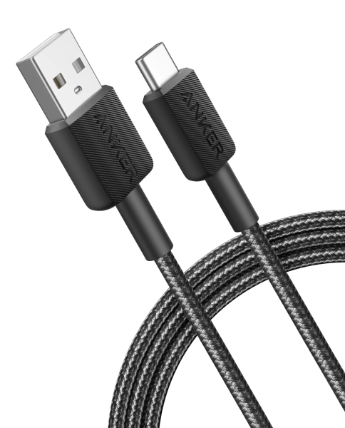 Кабель Anker 322 USB-A to USB-C - 1.8m Nylon Black (6962730) 