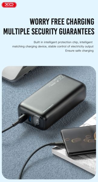 Портативний зарядний пристрій XO PR200 - 30000 mAh PD20W + QC22.5W Black (7005549) 