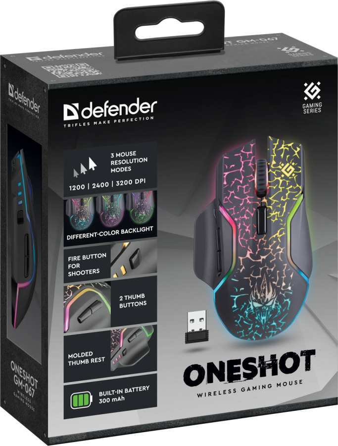 Миша Defender Oneshot GM-067 (52067)  (6944127) 