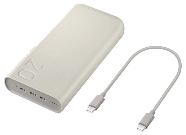 Портативний зарядний пристрій Samsung Battery Pack 20000mAh 45W (EB-P4520XUEGEU) Beige (7058667) 