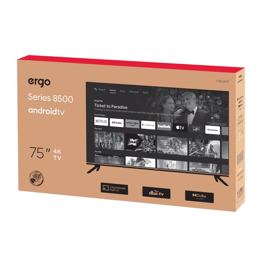 Телевізор ERGO 75GUS8500 (6998655) 