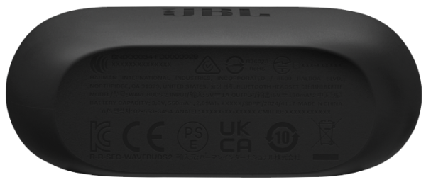 Гарнітура JBL WAVE BUDS 2 Black (JBLWBUDS2BLK)  (7065567) 