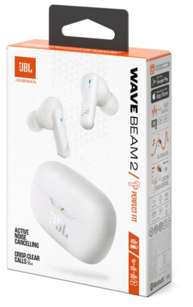 Гарнітура JBL WAVE BEAM 2 White (JBLWBEAM2WHT)  (7065572) 